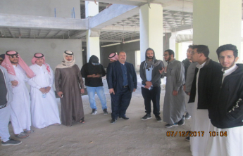 زيارة لطلاب قسم الهندسة المدنية لمبنى إدارة الجامعة الجديد (تحت الإنشاء)