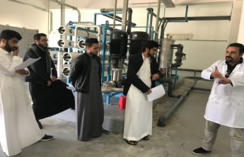 طلاب قسم الهندسة المدنية يزورون محطة معالجة المياه