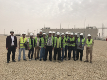 Visit the sub -station project in the industrial city of Al -Kharj